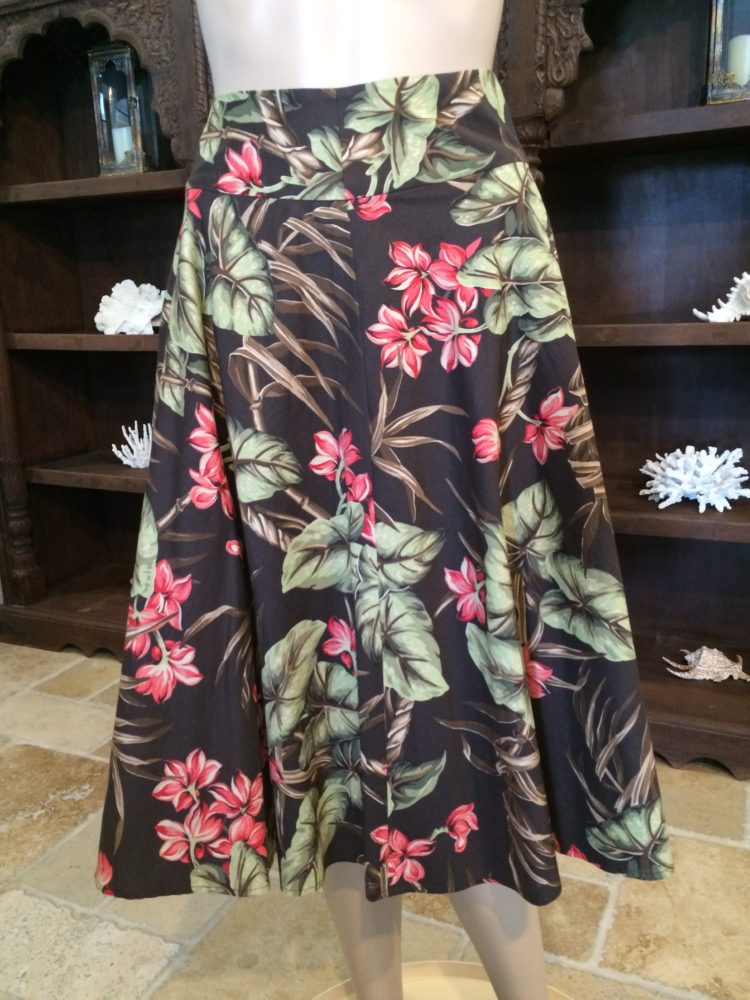 16003 B1SSSK Black Tropical Print Skirt By Jones New York Size 10P – A ...