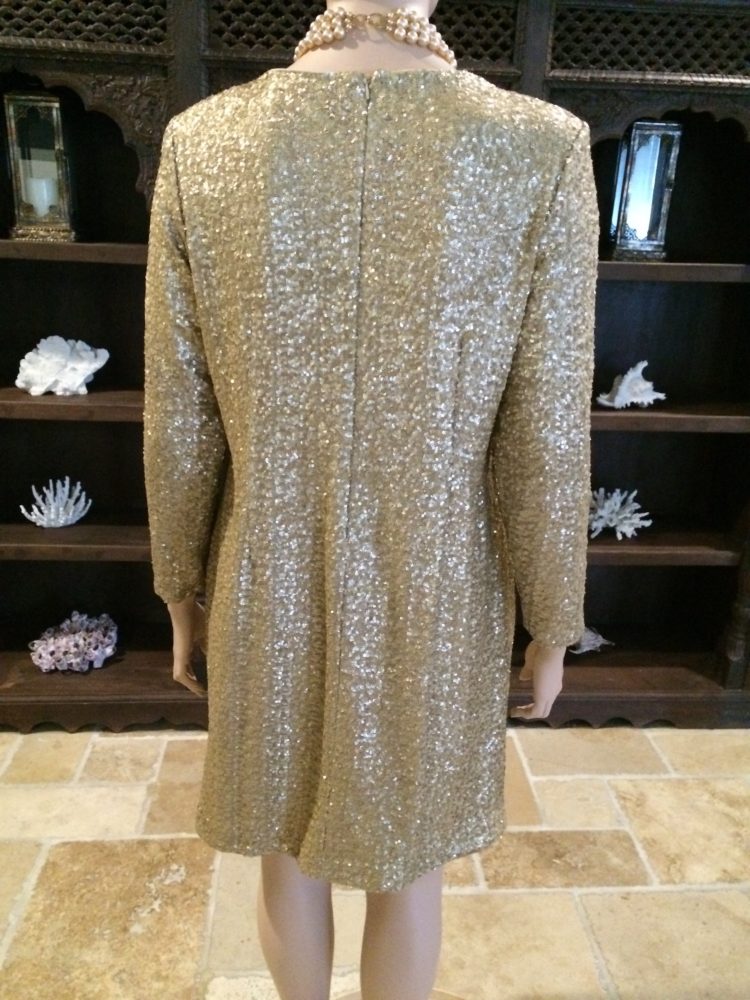gold sequin dress size 18